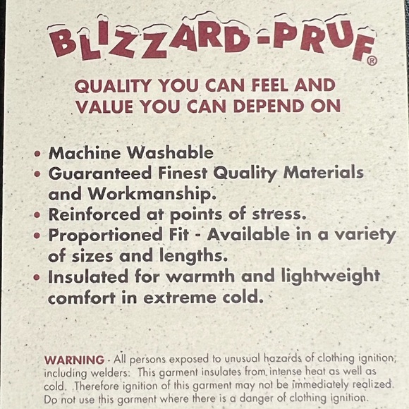 Vtg Walls Blizzard Pruf Medium Insulated Puffer Vest Dark Blue Long Tail New - Picture 7 of 9